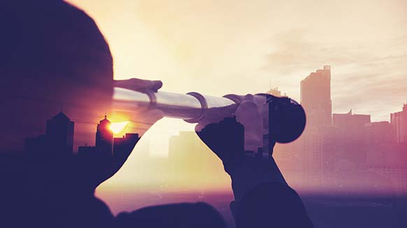 person with periscope learning